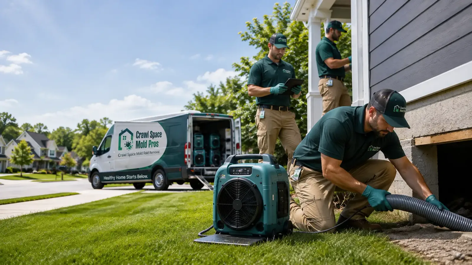 Crawl Space Mold Removal in Bridgeport, NY